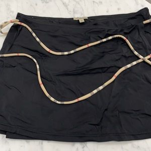 Black Burberry swimsuit cover up